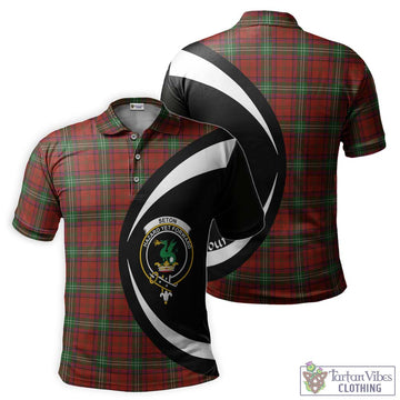 Seton Tartan Men's Polo Shirt with Family Crest Circle Style Kid - Tartan Vibes Clothing