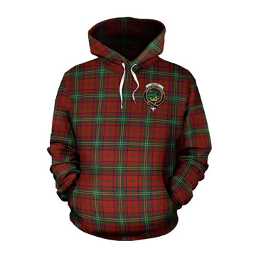 Seton Tartan Cotton Hoodie with Family Crest Celtic Skull Style Pullover Hoodie XS - Tartan Vibes Clothing
