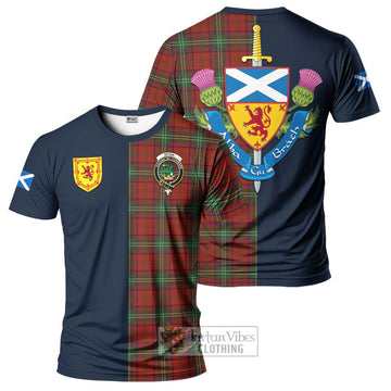 Seton Tartan T-Shirt Alba with Scottish Lion Royal Arm Half Style Kid's Shirt - Tartan Vibes Clothing