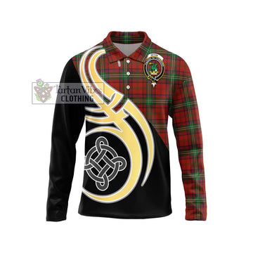 Seton Tartan Long Sleeve Polo Shirt with Family Crest and Celtic Symbol Style Unisex - Tartan Vibes Clothing