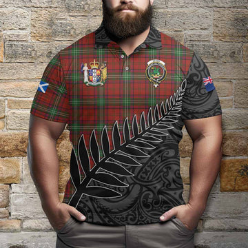 Seton Crest Tartan Polo Shirt with New Zealand Silver Fern Half Style Kid - Tartan Vibes Clothing
