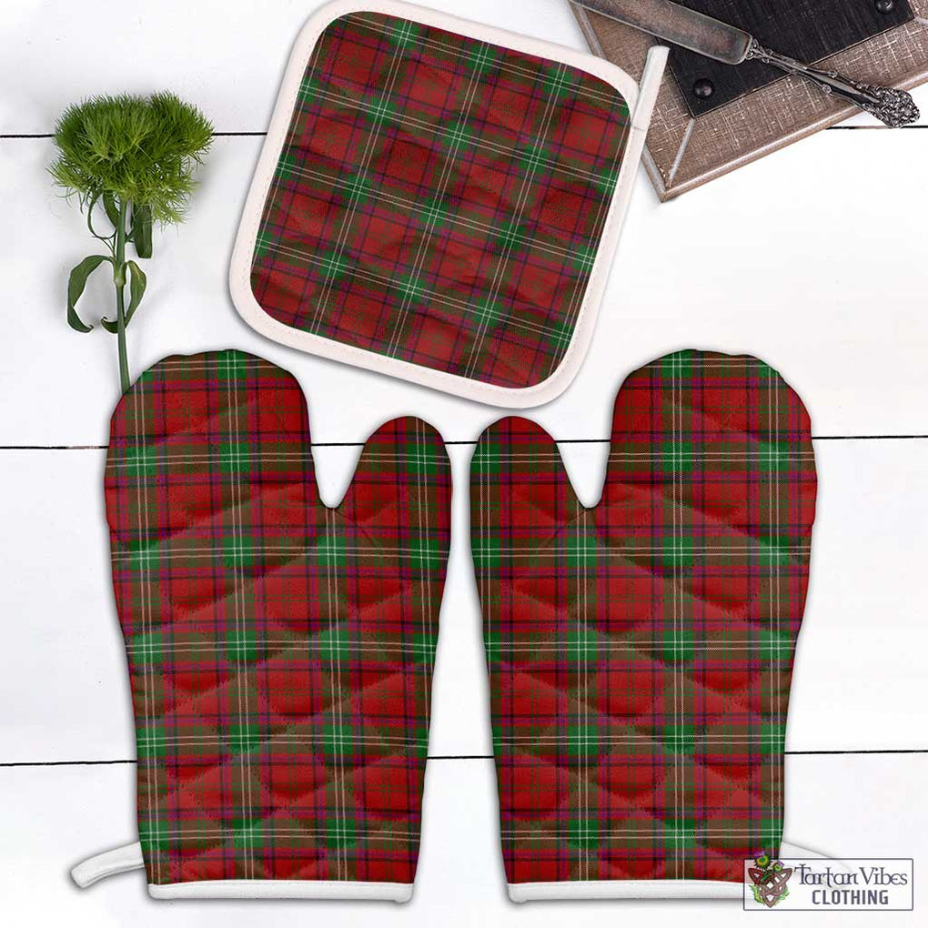 Seton Tartan Combo Oven Mitt & Pot-Holder Combo 2 Oven Mitt & 1 Pot-Holder Black - Tartan Vibes Clothing