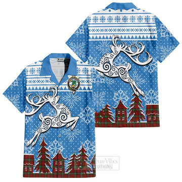 Seton Clan Christmas Hawaiian Shirt Celtic Reindeer Style Kid - Tartan Vibes Clothing