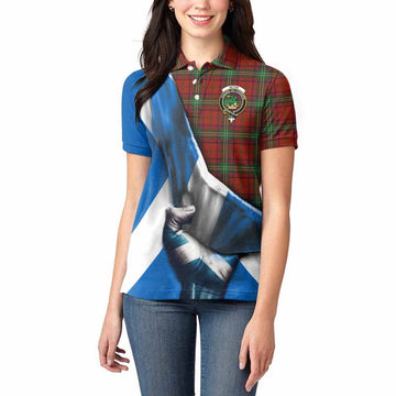 Seton Tartan Women's Polo Shirt with Family Crest Scotland Patriotic Style Women - Tartan Vibes Clothing