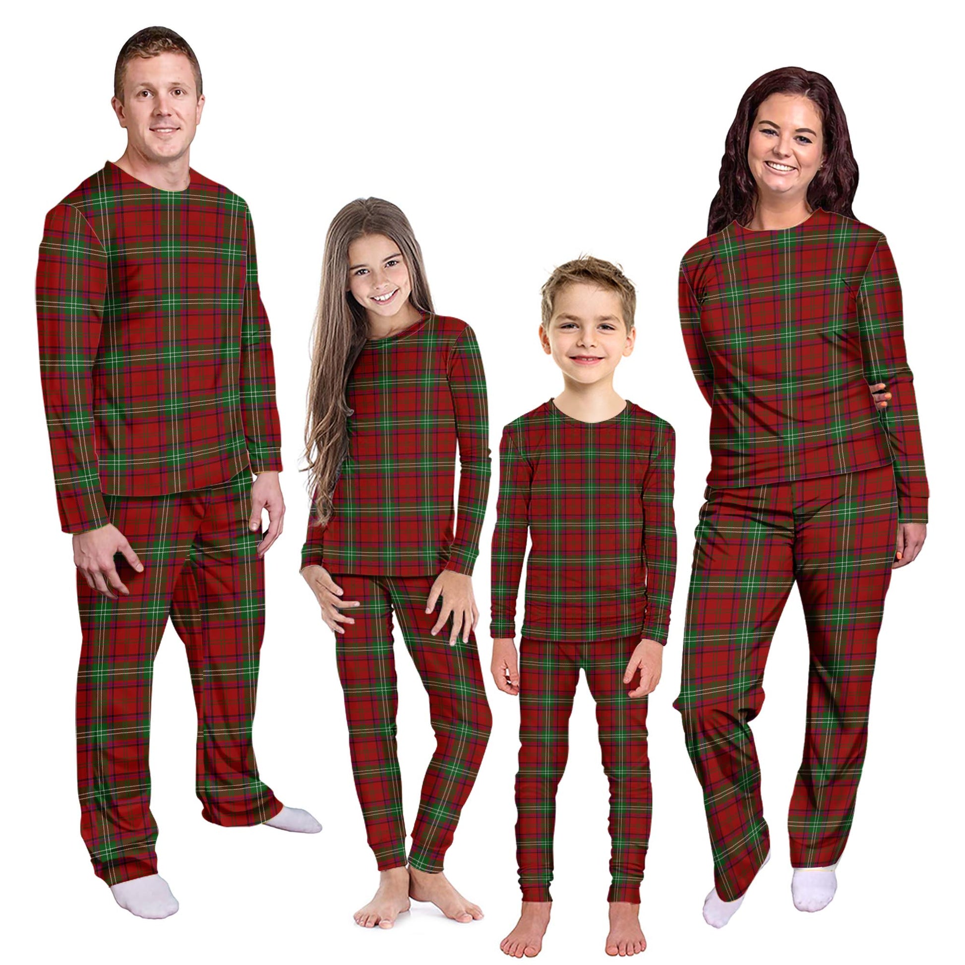 Seton Tartan Pajamas Family Set Kid - Tartan Vibes Clothing