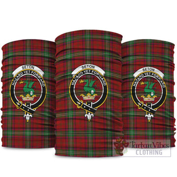 Seton Tartan Neck Gaiters, Tartan Bandanas, Tartan Head Band with Family Crest package One Size - Tartan Vibes Clothing