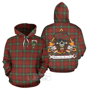 Seton Tartan Hoodie with Family Crest and Bearded Skull Holding Bottles of Whiskey Zip Hoodie - Tartan Vibes Clothing