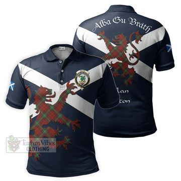 Seton Tartan Lion Rampant Polo Shirt Proudly Display Your Heritage with Alba Gu Brath and Clan Name Kid - Tartan Vibes Clothing