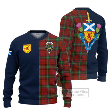 Seton Tartan Ugly Sweater Alba with Scottish Lion Royal Arm Half Style Unisex - Tartan Vibes Clothing
