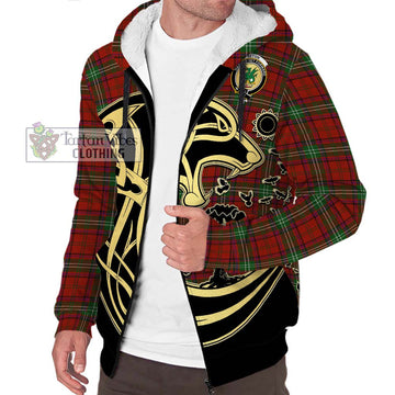 Seton Tartan Sherpa Hoodie with Family Crest Celtic Wolf Style Unisex S - Tartan Vibes Clothing