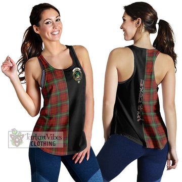 Seton Tartan Women's Racerback Tanks with Family Crest and Half Of Me Style 4XL - Tartan Vibes Clothing