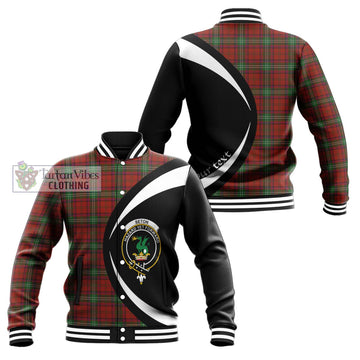Seton Tartan Baseball Jacket with Family Crest Circle Style Unisex - Tartan Vibes Clothing