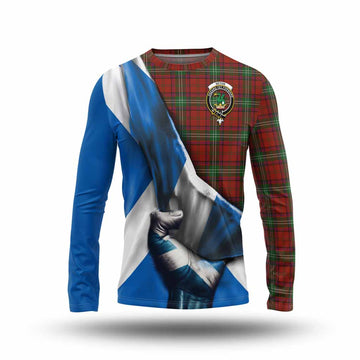Seton Tartan Long Sleeve T-Shirt with Family Crest Scotland Patriotic Style Unisex - Tartan Vibes Clothing