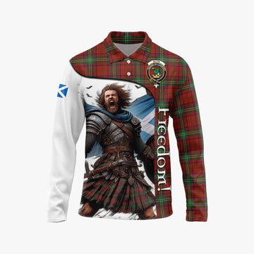 Seton Crest Tartan Long Sleeve Polo Shirt Inspired by the Freedom of Scottish Warrior Unisex - Tartan Vibes Clothing