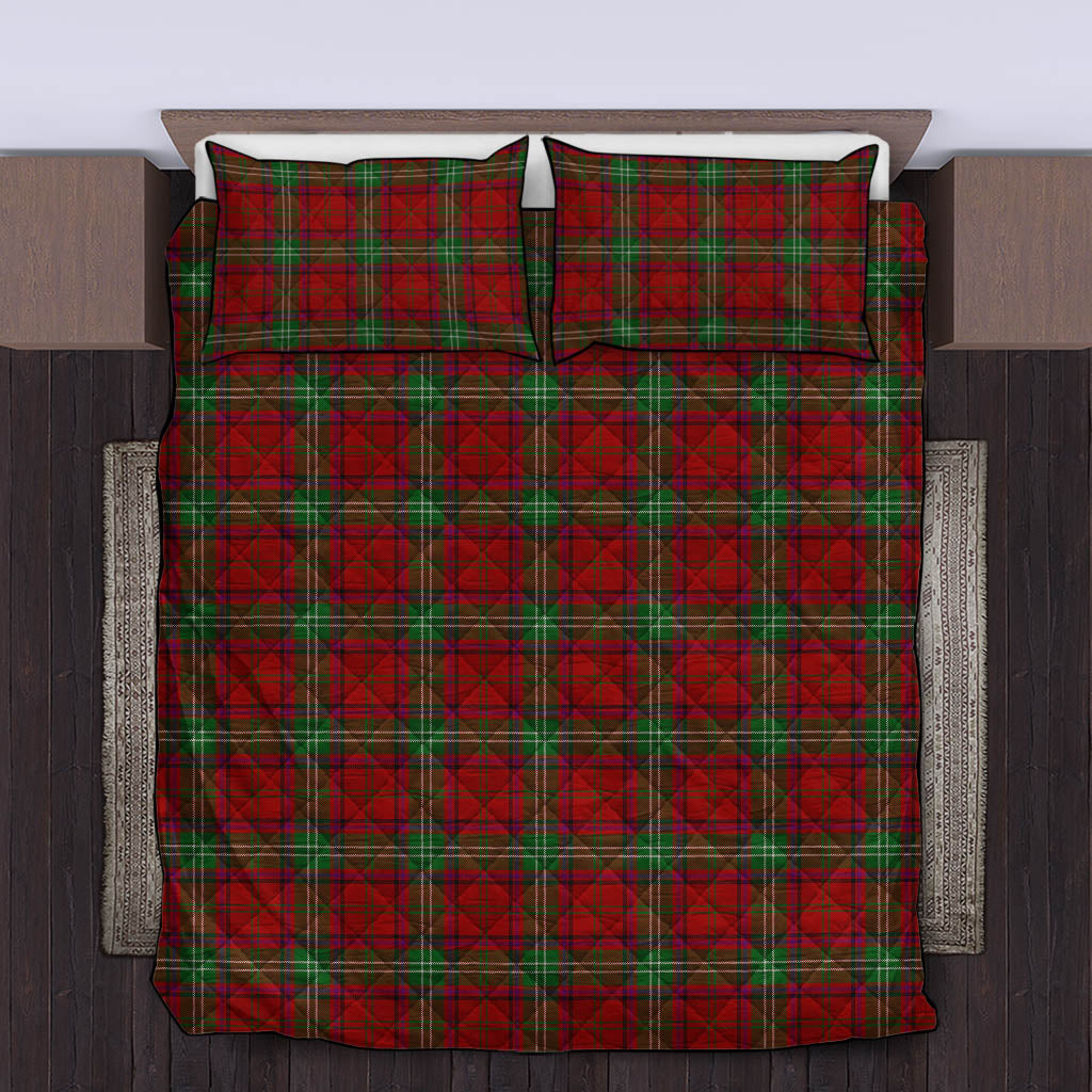 Seton Tartan Quilt Bed Set King - Tartan Vibes Clothing