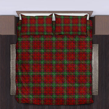 Seton Tartan Quilt Bed Set King - Tartan Vibes Clothing