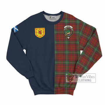 Seton Tartan Sweatshirt Alba with Scottish Lion Royal Arm Half Style Unisex - Tartan Vibes Clothing