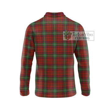 Seton Tartan Long Sleeve Polo Shirt with Family Crest DNA In Me Style - Tartan Vibes Clothing
