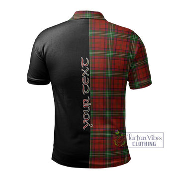 Seton Tartan Polo Shirt with Family Crest and Half Of Me Style - Tartan Vibes Clothing
