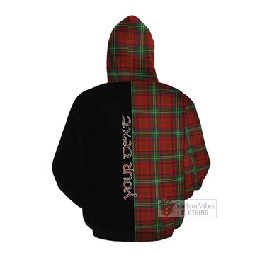 Seton Tartan Cotton Hoodie with Family Crest and Half Of Me Style Pullover Hoodie - Tartan Vibes Clothing