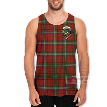 Seton Tartan Men's Tank Top with Family Crest Celtic Skull Style - Tartan Vibes Clothing