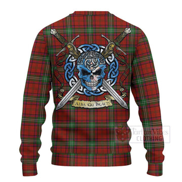 Seton Tartan Ugly Sweater with Family Crest Celtic Skull Style - Tartan Vibes Clothing