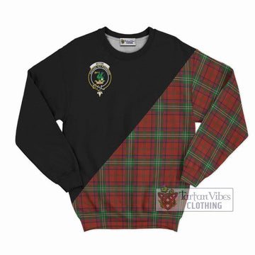 Seton Tartan Sweatshirt with Family Crest and Military Logo Style - Tartan Vibes Clothing