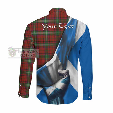 Seton Tartan Long Sleeve Button Shirt with Family Crest Scotland Patriotic Style Men's Shirt - Tartan Vibes Clothing