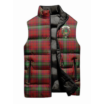 Seton Tartan Sleeveless Puffer Jacket with Family Crest - Tartan Vibes Clothing