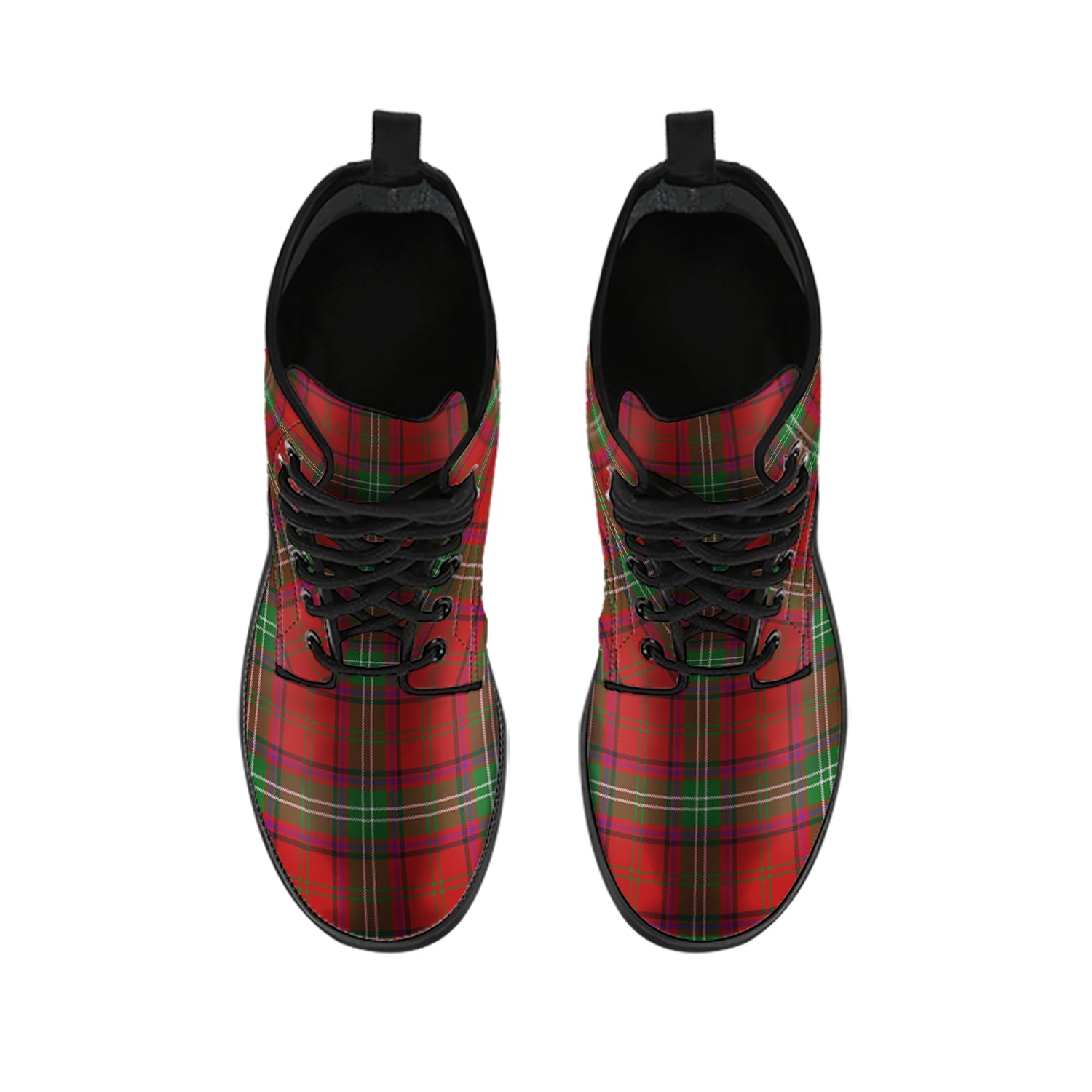Seton Tartan Leather Boots - Tartan Vibes Clothing