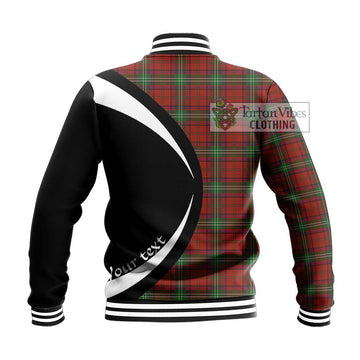 Seton Tartan Baseball Jacket with Family Crest Circle Style - Tartan Vibes Clothing