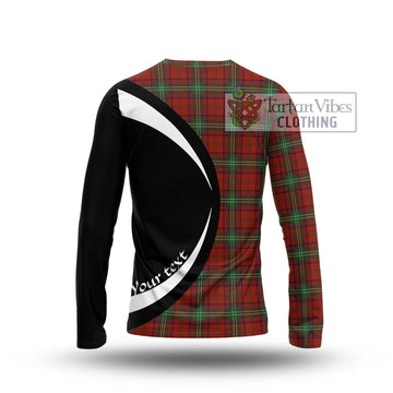 Seton Tartan Long Sleeve T-Shirt with Family Crest Circle Style - Tartan Vibes Clothing