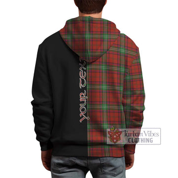 Seton Tartan Hoodie with Family Crest and Half Of Me Style - Tartan Vibes Clothing