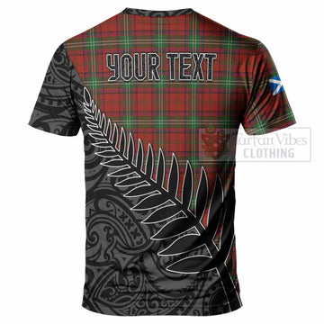 Seton Crest Tartan T-Shirt with New Zealand Silver Fern Half Style - Tartan Vibes Clothing