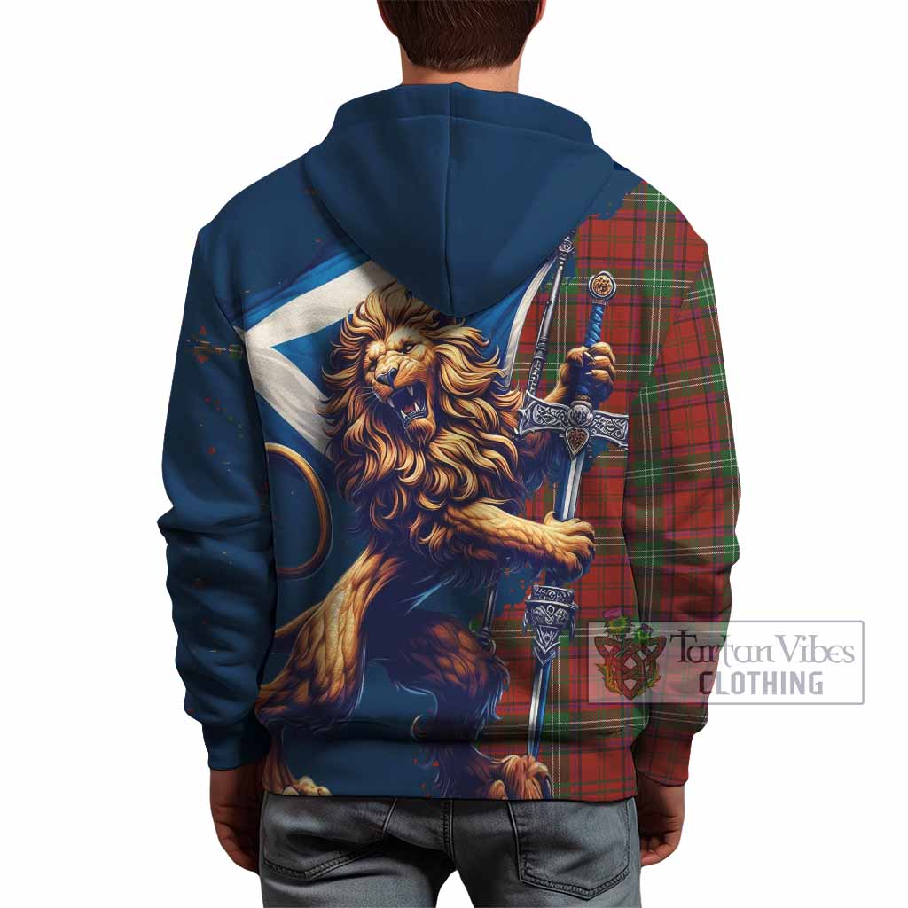 Seton Tartan Family Crest Hoodie with Scottish Majestic Lion - Tartan Vibes Clothing