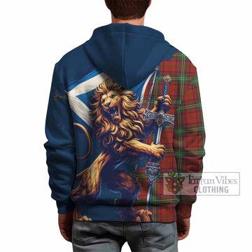 Seton Tartan Family Crest Hoodie with Scottish Majestic Lion - Tartan Vibes Clothing