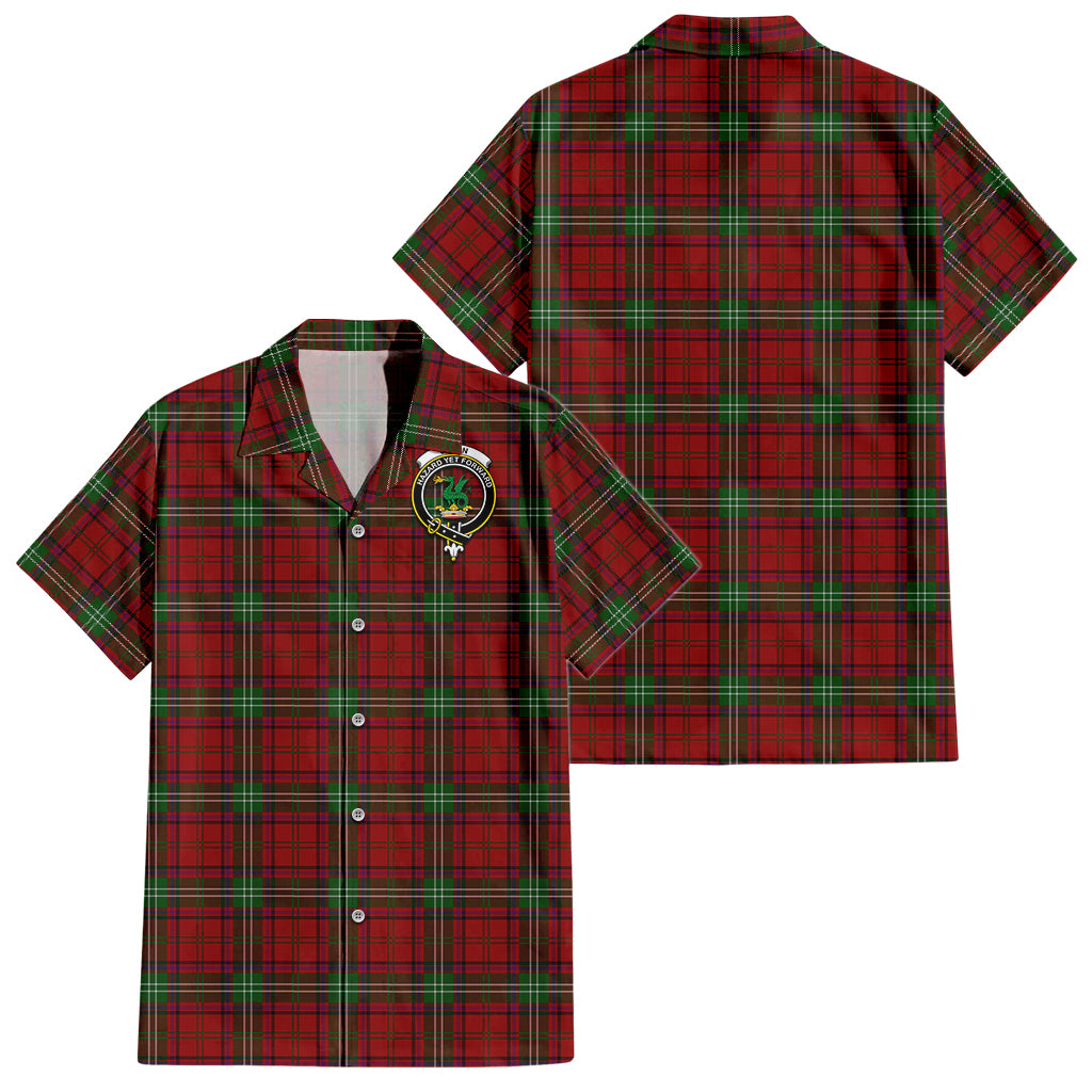 Seton Tartan Hawaiian Shirt with Family Crest - Tartan Vibes Clothing