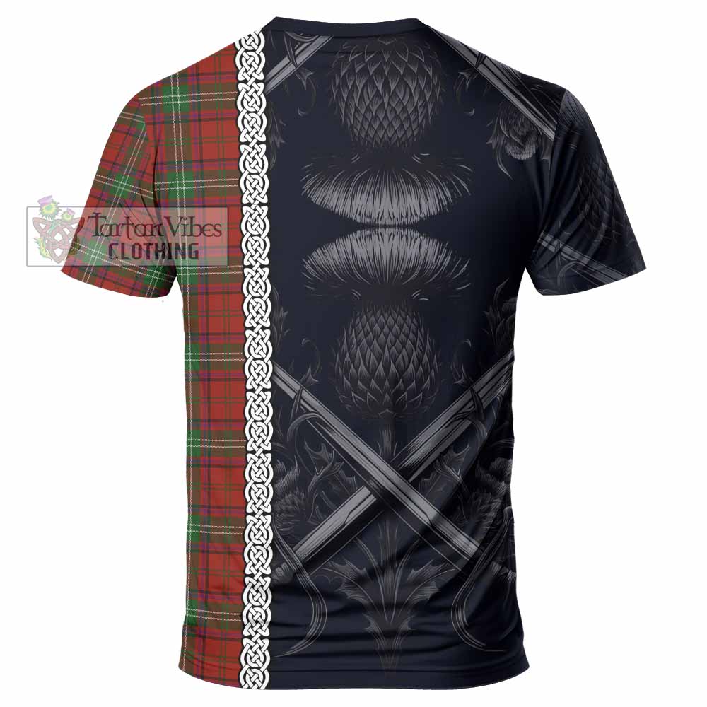Seton Tartan T-Shirt with Family Crest Cross Sword Thistle Celtic Vibes - Tartan Vibes Clothing