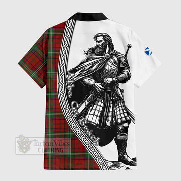 Seton Tartan Clan Crest Hawaiian Shirt with Highlander Warrior Celtic Style - Tartan Vibes Clothing