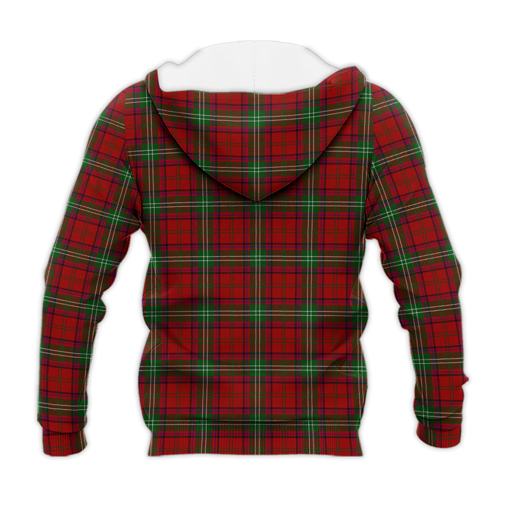 Seton Tartan Knitted Hoodie with Family Crest - Tartan Vibes Clothing