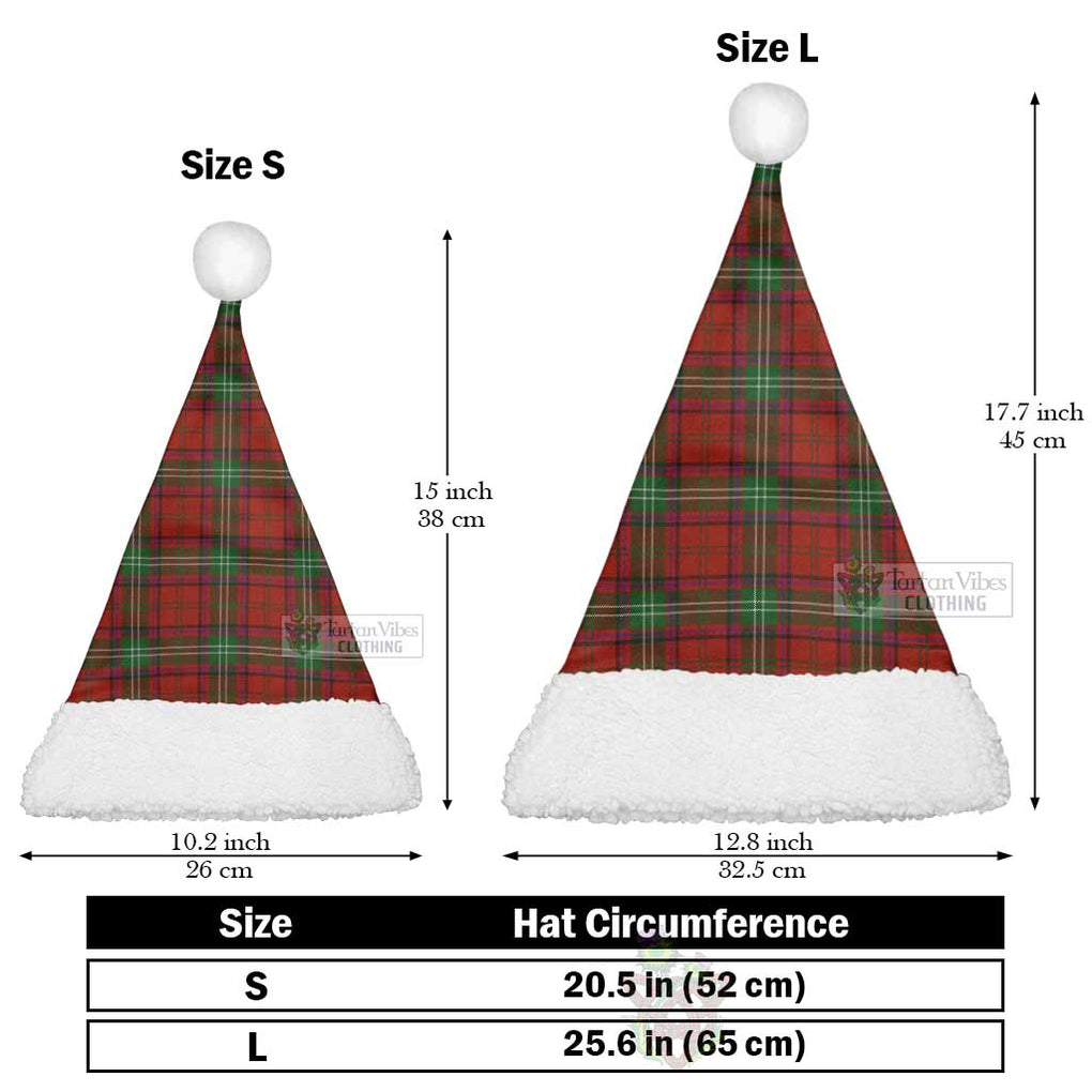 Seton Tartan Christmas Santa Hats Christmas Hat L 25.6in (65cm) - Tartan Vibes Clothing