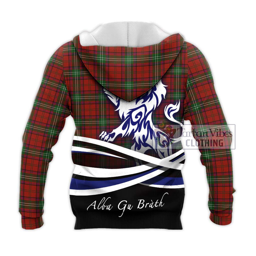 Seton Tartan Knitted Hoodie with Alba Gu Brath Regal Lion Emblem - Tartan Vibes Clothing