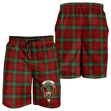 Seton Tartan Mens Shorts with Family Crest - Tartan Vibes Clothing