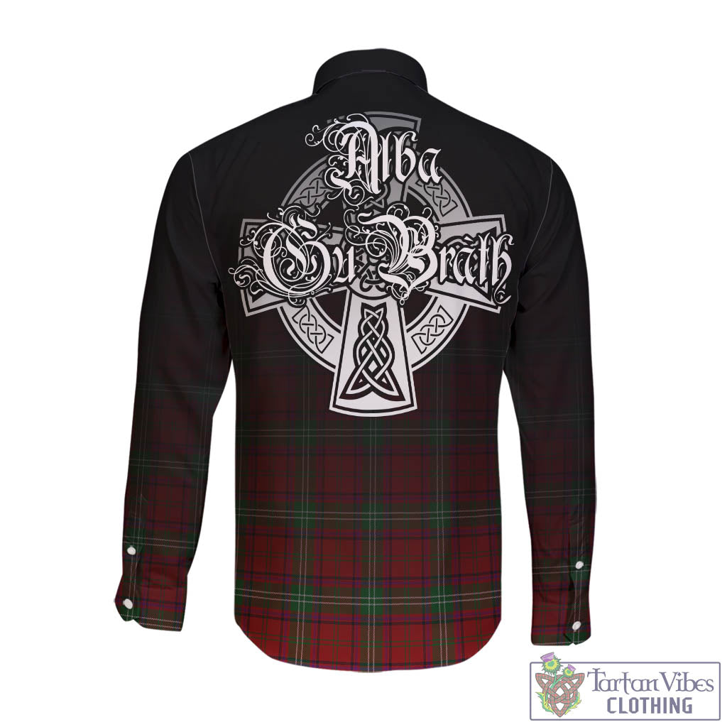 Seton Tartan Long Sleeve Button Up Featuring Alba Gu Brath Family Crest Celtic Inspired - Tartan Vibes Clothing
