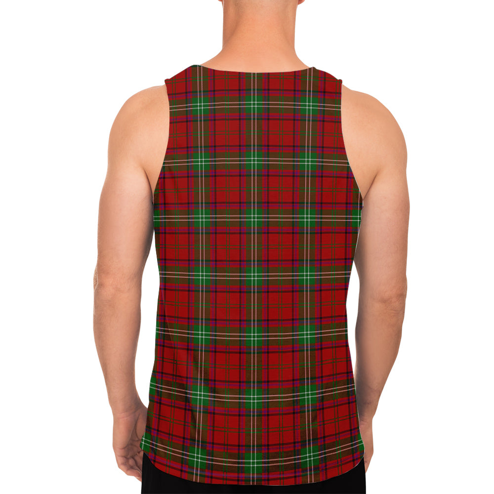 Seton Tartan Mens Tank Top with Family Crest - Tartan Vibes Clothing