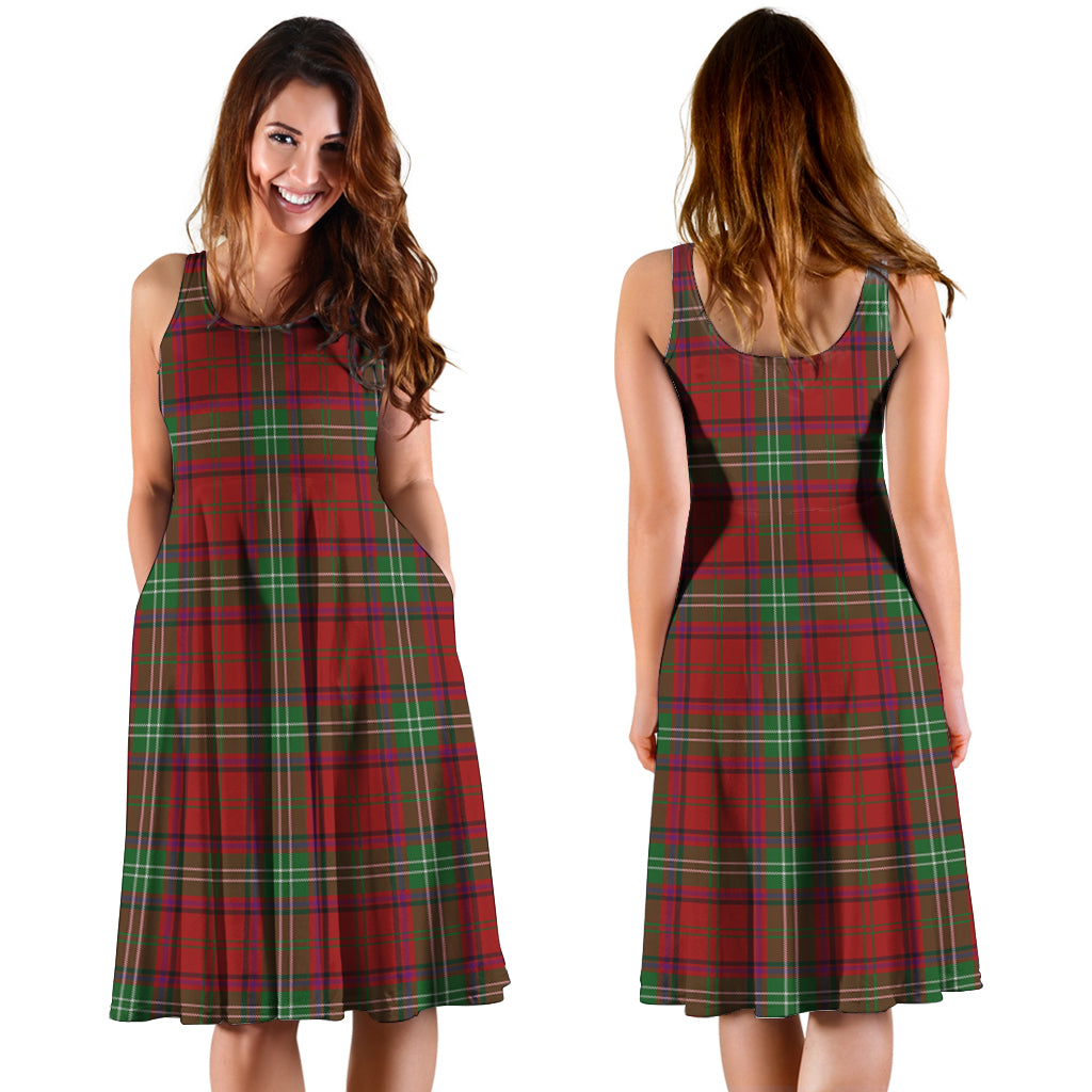 Seton Tartan Sleeveless Midi Womens Dress - Tartan Vibes Clothing