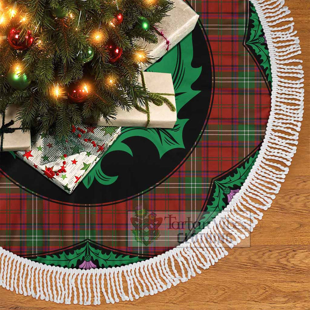 Seton Tartan Christmas Tree Skirt Scottish Thistle Style - Tartan Vibes Clothing