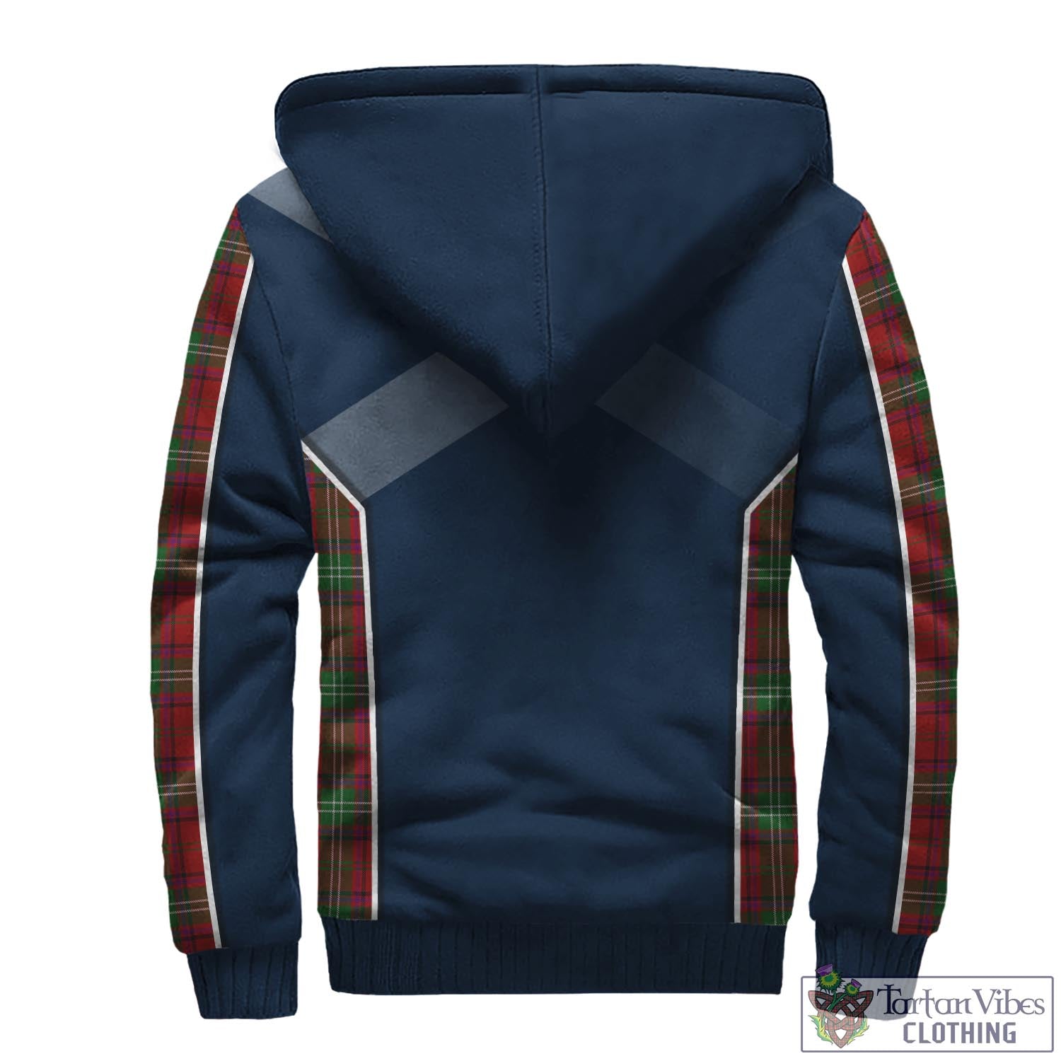 Tartan Vibes Clothing Seton Tartan Sherpa Hoodie with Family Crest and Lion Rampant Vibes Sport Style