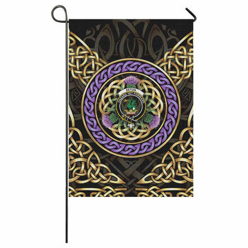 Seton Clan Crest Garden Flag Celtic Scottish Thistle