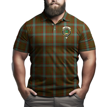 Seton Hunting Tartan Men's Polo Shirt with Family Crest